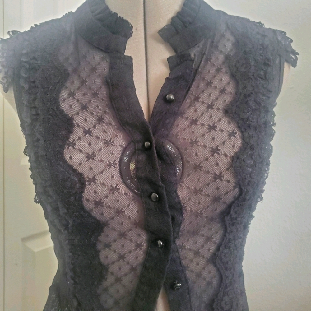 Victorian/goth style lace top